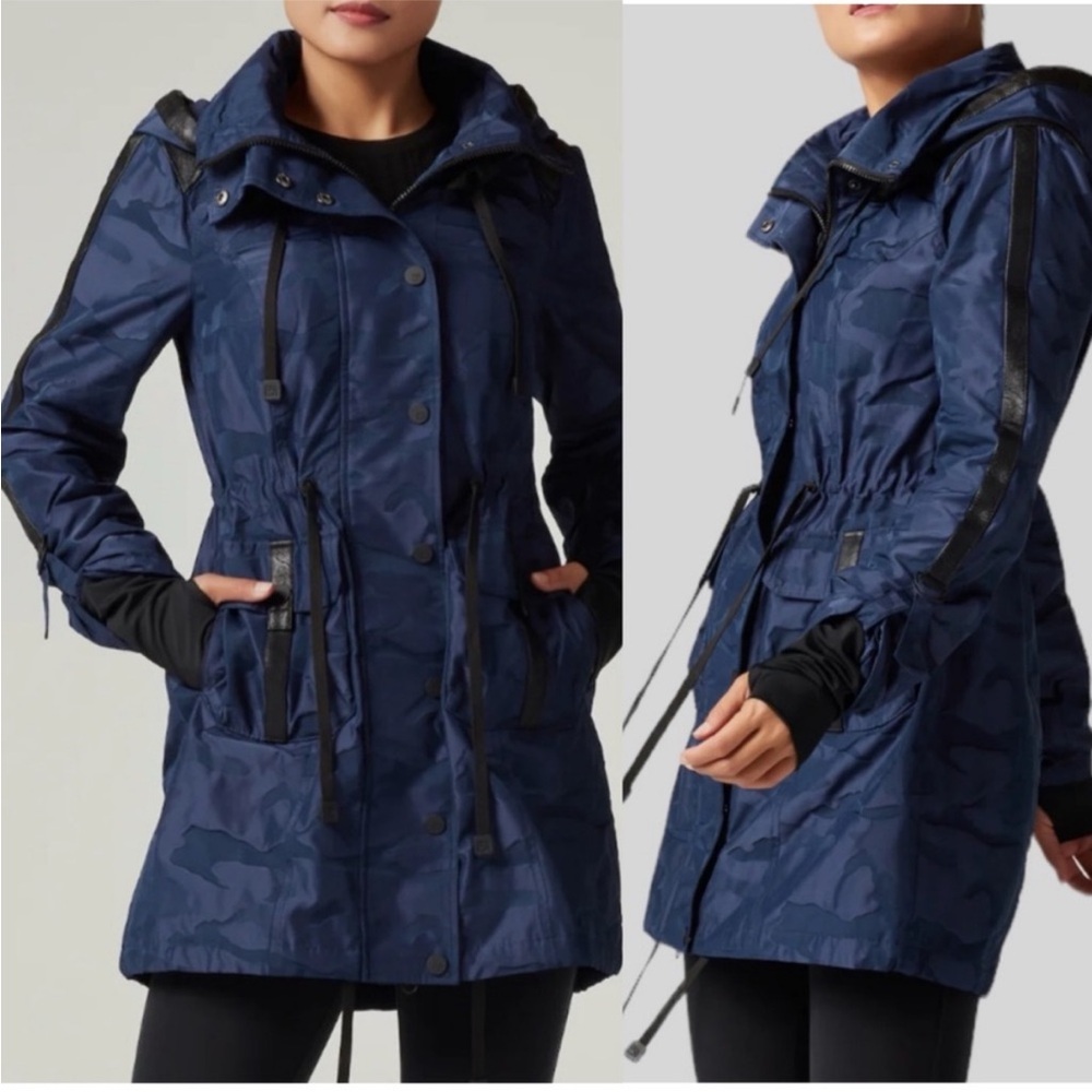 Blanc Noir Navy Camouflage Utility Jacket